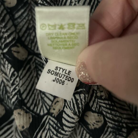 Sigrid Olsen Black Wool-Blend Blazer Jacket Womens 12 Two Button Closure Classic - Picture 6 of 6